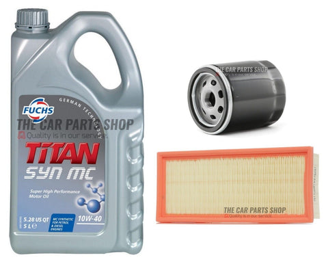 FOR LANDROVER FREELANDER 1.8 MK1 98-06 SERVICE KIT NEW AIR OIL & 10W40 FUCHS 5L