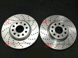 FOR BMW 330d XDRIVE F31 DRILLED FRONT BRAKE DISCS 370MM X 2 BRAND NEW
