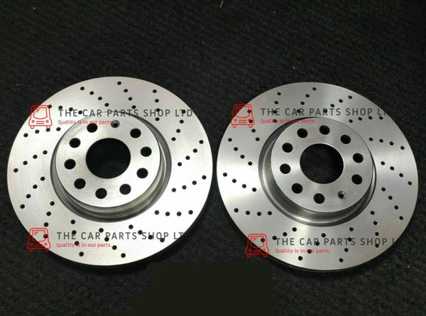 FOR BMW 330d XDRIVE F31 DRILLED FRONT BRAKE DISCS 370MM X 2 BRAND NEW