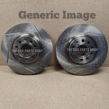 FOR BMW 330d XDRIVE F31 2 X DIMPLED AND GROOVEDFRONT BRAKE DISCS 370MM