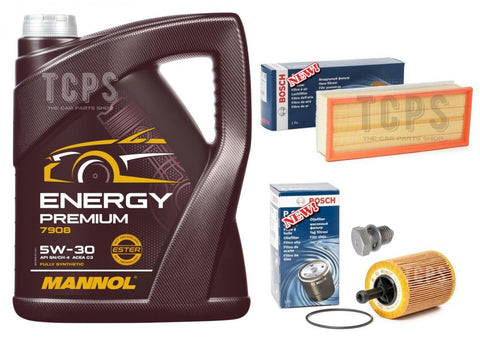 FOR VW GOLF 2.0 GT TDI MK6 BOSCH SERVICE KIT AIR OIL FILTER & 5L MANNOL 7908