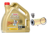 NEW OIL FILTER PLUG 4L CASTROL 5W40 SERVICE KIT FOR VW PASSAT 1.9 TDI MK4 96-05