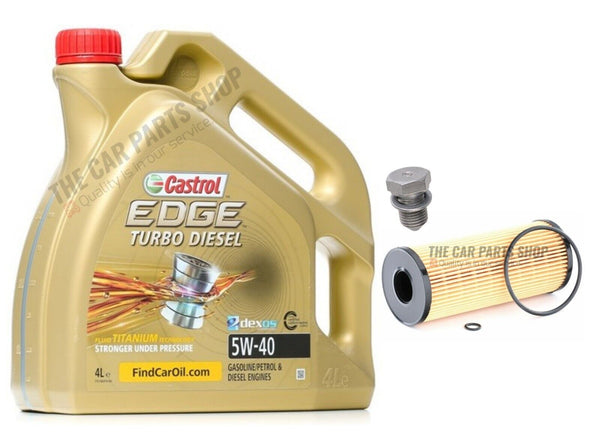 NEW OIL FILTER PLUG 4L CASTROL 5W40 SERVICE KIT FOR VW PASSAT 1.9 TDI MK4 96-05