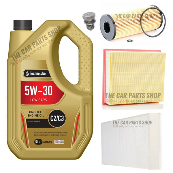 SERVICE KIT FOR VW PASSAT 1.9 TDI MK4 B5 ATJ 5L TECHNOLUBE + AIR OIL POLLEN FILT