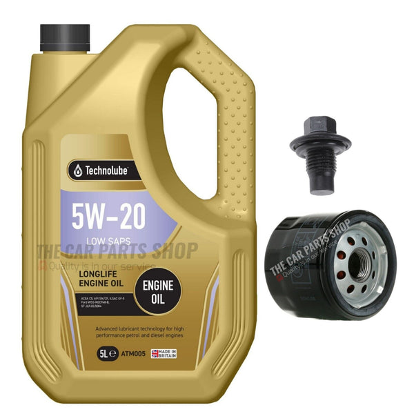 FOR FORD B-MAX 1.0 ECOBOOST 12-17 SERVICE KIT NEW OIL FILTER & TECHNOLUBE 5W20