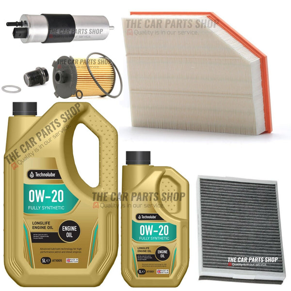 FITS VOLVO V40 D4 MK3 FULL SERVICE KIT WITH 6L TECHNOLUBE 0W20 MOTOR OIL