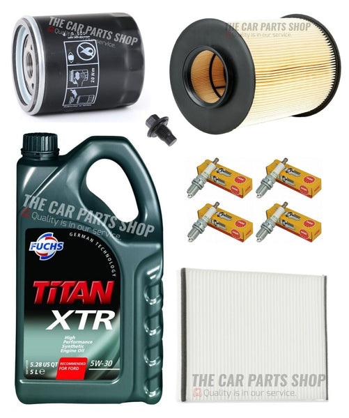 FITS FORD FOCUS 1.6 ZETEC 11-14 COMPLETE SERVICE KIT WITH 4 X NGK SPARK PLUGS