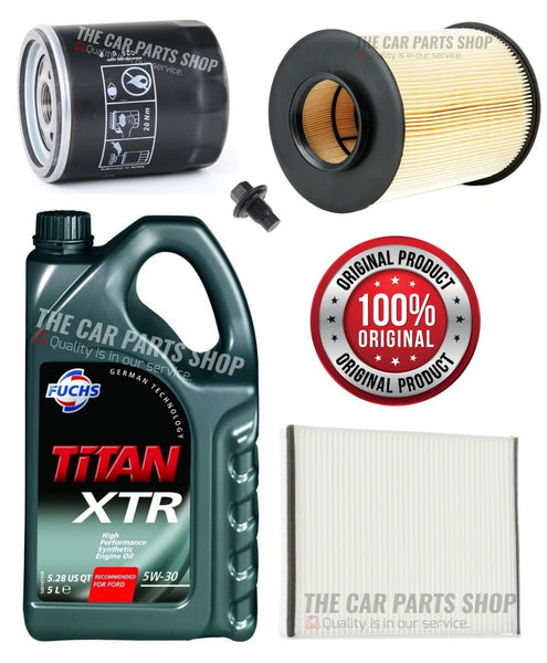 FITS FORD FOCUS 1.6 ZETEC 11-14 SERVICE KIT 5L FUCHS & AIR OIL CABIN FILTER KIT