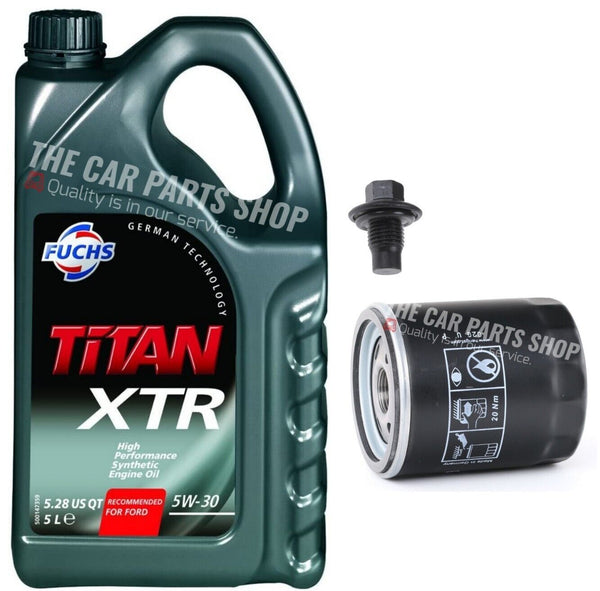FITS FORD FOCUS 1.6 ZETEC 11-14 5L FUCHS OIL CHANGE SERVICE KIT