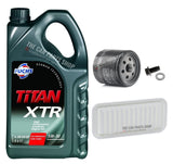 FOR TOYOTA YARIS 1.3 PETROL SERVICE KIT 5L 5W30 & AIR OIL SUMP PLUG