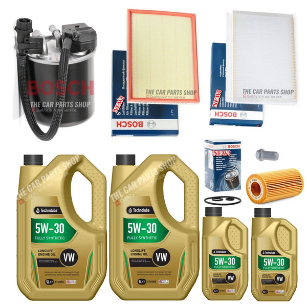 FOR MERCEDES SPRINTER 906 CDI FULL BOSCH SERVICE KIT WITH 12L TECHNOLUBE 5W30