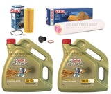FOR BMW X5 XDRIVE30D 06-13 E70 BOSCH SERVICE KIT 8L CASTROL & AIR OIL PLUG