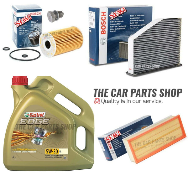 TO FIT VW PASSAT CC 2.0 TDI 2008-2012 BOSCH SERVICE KIT 4L CASTROL & 3 FILTERS