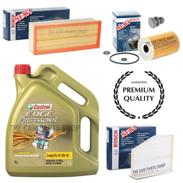 BOSCH AIR OIL POLLEN FITS VW TOURAN 1.6 TDI 2010-2015 BOSCH SERVICE KIT NEW