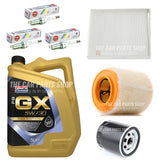 FOR VAUXHALL ASTRA 1.0 15-21 SERVICE KIT 5L 5W30 LSPI & AIR OIL CABIN 3 PLUGS