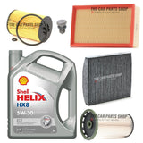 FITS VW GOLF MK7 GTD 2.0 DIESEL 12-16 SHELL HELIX PREMIUM SERVICE KIT