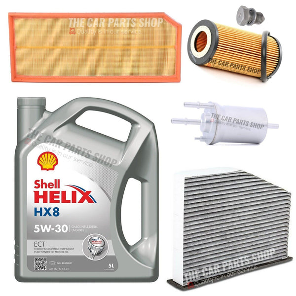 FOR AUDI TT COUPE 2.0 TFSI MK2 FULL SERVICE KIT + SHELL HELIX HX8 504-507 5W30