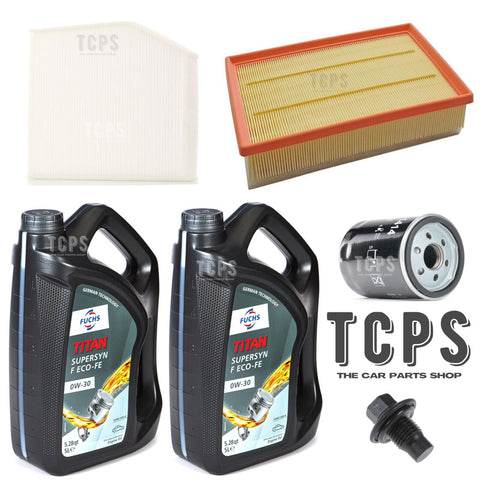 TO FIT FORD TRANSIT CUSTOM 2.0 MK8 SERVICE KIT 10L FUCHS FECO 0W30 AIR OIL CABIN