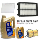 FOR HYUNDAI TUSCAN 1.7 MK2 SERVICE KIT 6L GULF & AIR OIL CABIN FILTER KIT