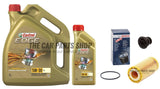 FOR AUDI S3 8V 12-20 BOSCH SERVICE KIT OIL FILTER AND CASTROL EDGE 6L