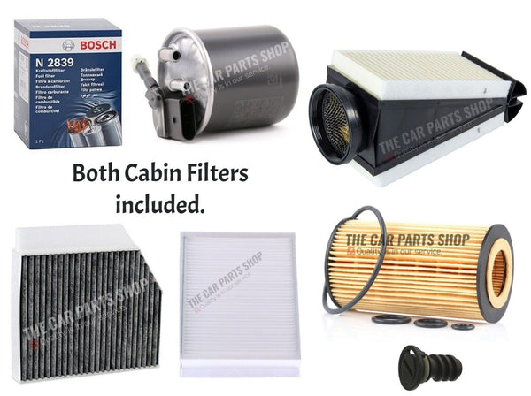 FULL SERVICE FILTERS  KIT FOR MERCEDES C-CLASS C300 BLUETEC W205