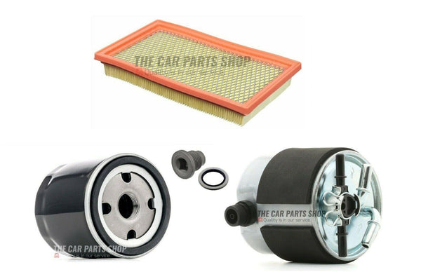FITS NISSAN QASHQAI ACENTA DCI MK1 (J10) 25847D FILTER SERVICE KIT 3 FILTERS