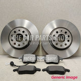 FOR VW PASSAT CC 2.0 TDI 10-14 FRONT BRAKE DISCS 312MM & FRONT PADS SET