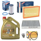 FOR SKODA OCTAVIA 2.0 TDI MK3 2014-2020 5L CASTROL 5W30 FULL BOSCH SERVICE PACK