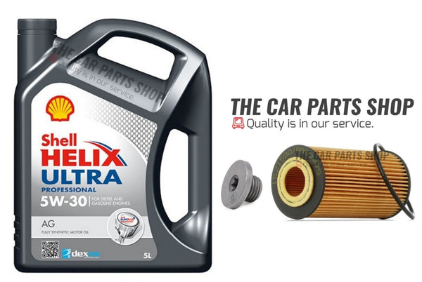 FOR VAUXHALL ZAFIRA 1.8 PETROL MK2 SERVICE KIT 5L SHELL AG 5W30 & OIL FILTER KIT