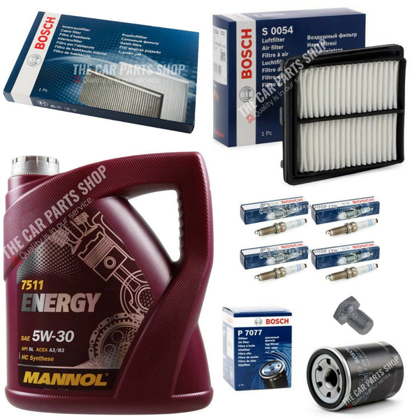 FOR HONDA JAZZ 1.3 I-VTEC 2013- FULL BOSCH SERVICE KIT & 4 BOSCH PLUGS