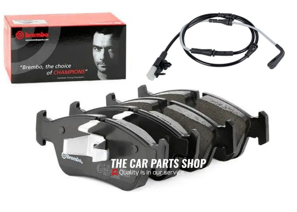 TO FIT JAGUAR XF 2.0D SXF R-SPORT BREMBO FRONT BRAKE PADS SET & SENSOR