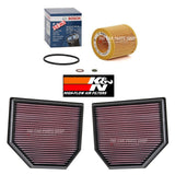 FOR BMW M3 F80 BOSCH SERVICE FILTER KIT BOSCH OIL FILTER + K & N AIR FILTERS X 2