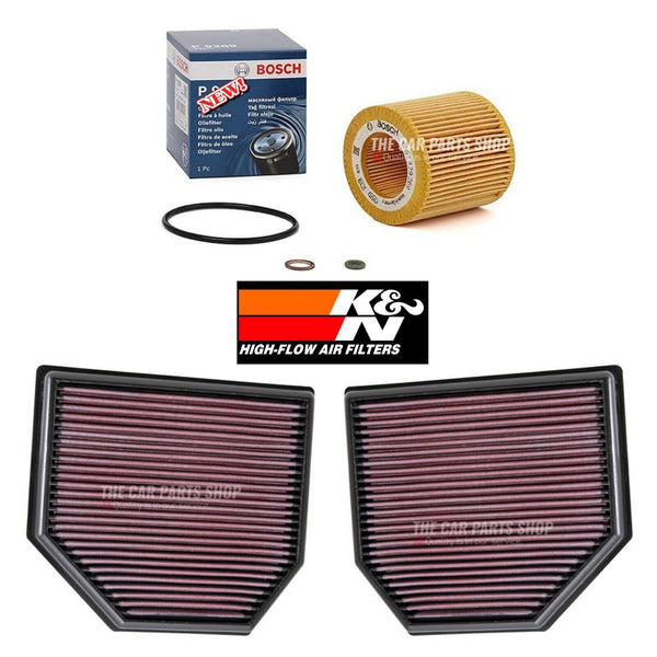 FOR BMW M3 F80 BOSCH SERVICE FILTER KIT BOSCH OIL FILTER + K & N AIR FILTERS X 2