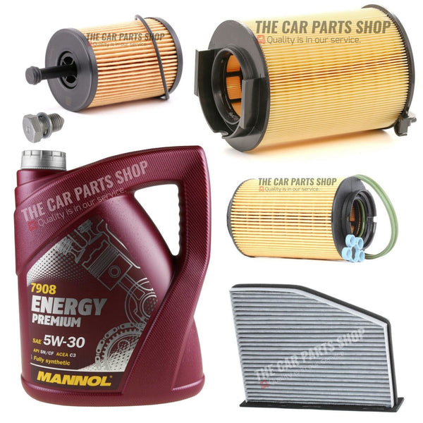 FOR VW CADDY C20 2.0 SDI FULL SERVICE KIT 5L 5W30 & AIR OIL FUEL CABIN SUMP PLUG