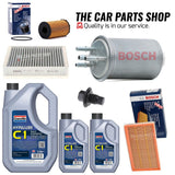 FOR JAGUAR XF 3.0 TDCI V6 MK1 COMPLETE BOSCH SERVICE KIT + 7L C1 5W30 MOTOR OIL