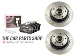 FITS RENAULT MEGANE 2.0 SLOTTED REAR BRAKE DISCS 290MM & BREMBO BRAKE PADS SET