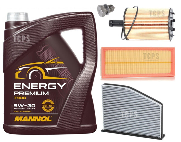 FOR VW GOLF MK6 2.0 TDI FULL SERVICE KIT AIR OIL CABIN FILTER & 5L 7908 5W30 OIL