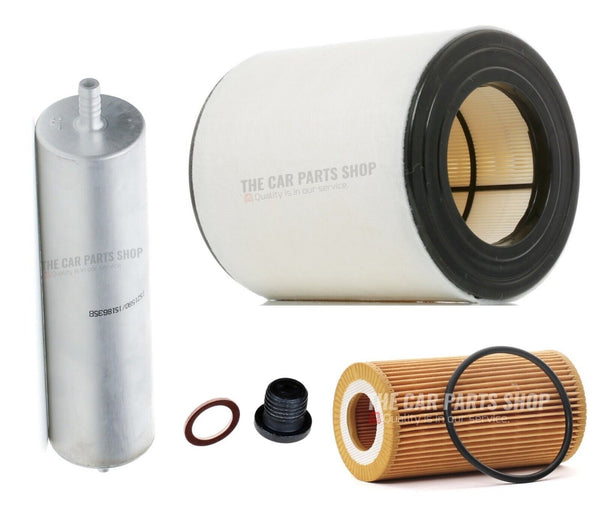 FOR AUDI A6 AVANT 3.0 TDI MK4 FILTER SERVICE KIT FUEL OIL AIR FILTER & SUMP PLUG