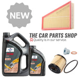 FITS FORD GALAXY 2.0 TDCI MK3 SERVICE KIT OIL FILTER AIR FILTER & FUCHS XTR 6L