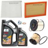 FOR FORD FOCUS GHIA 2.0 DIESEL FULL SERVICE KIT 6L FUCHS XTR & FULL FILTER KIT