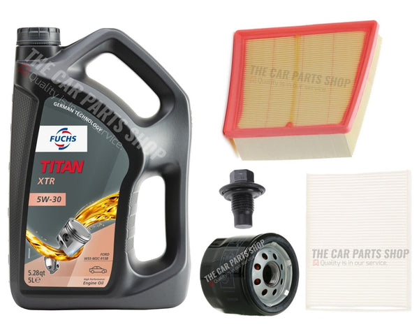 FITS FORD KA+ 1.2 TI-VCT MK3 PETROL SERVICE KIT 5L FUCHS XTR & AIR OIL POLLEN