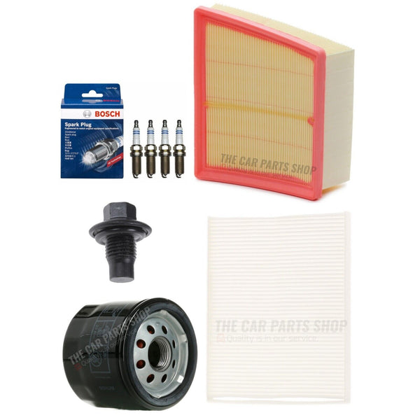 COMPLETE FILTER SERVICE KIT & BOSCH PLUGS FITS FORD KA+ 1.2 TI-VCT MK3 PETROL