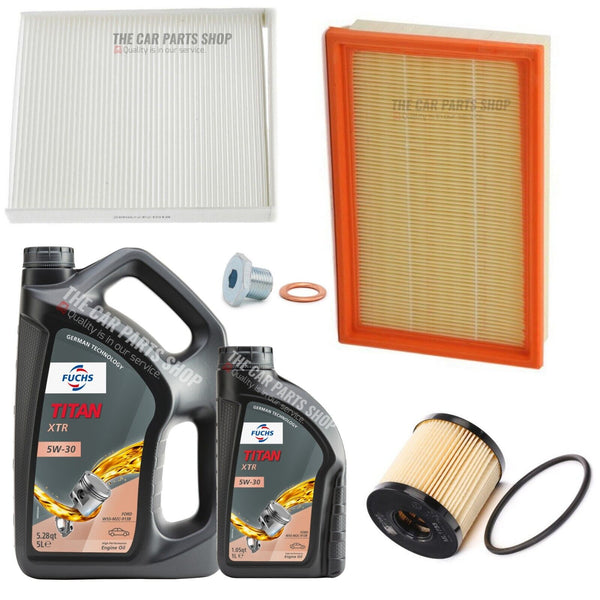 FOR FORD FOCUS GHIA 2.0 DIESEL SERVICE KIT 6L FUCHS XTR + AIR OIL CABIN FILTER