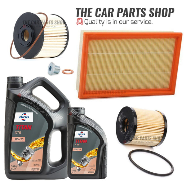 FOR FORD FOCUS GHIA 2.0 DIESEL SERVICE KIT FUEL OIL AIR & FUCHS XTR 6L MOTOR OIL