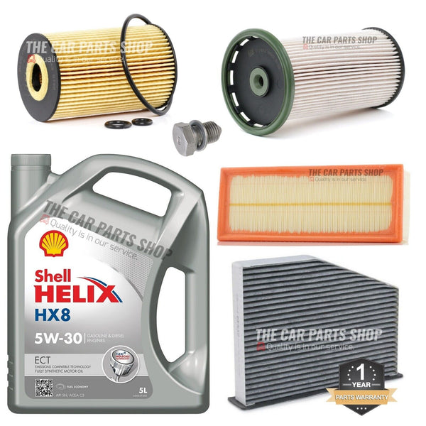FOR VW JETTA 2.0 TDI MK6 FULL SERVICE KIT WITH SHELL HX8 5W30 OIL