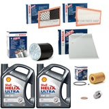 FOR MERCEDES E280  E320 3.0 CDI 02-11 FULL BOSCH SERVICE KIT WITH 10L 5W30 SHELL