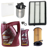 FOR NISSAN QASHQAI 1.5 DCI (EURO 6) SERVICE KIT 6L OIL & ALL NEW FILTERS PACK