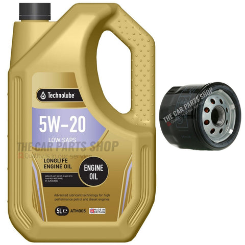 5L 5W20 OIL CHANGE SERVICE KIT FOR FORD 1.2 TI-VCT KA+ ACTIVE 2016 ONWARD