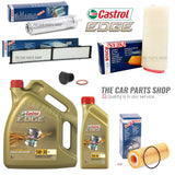 FULL BOSCH SERVICE KIT WITH 6L CASTROL 5W30 LL-04 FOR BMW 320D E90 M47D20O2