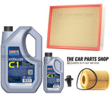 FOR LAND ROVER DISCOVERY 3.0 TD MK4 SERVICE KIT OIL AIR FILTER & 6L 5W30 C1 OIL